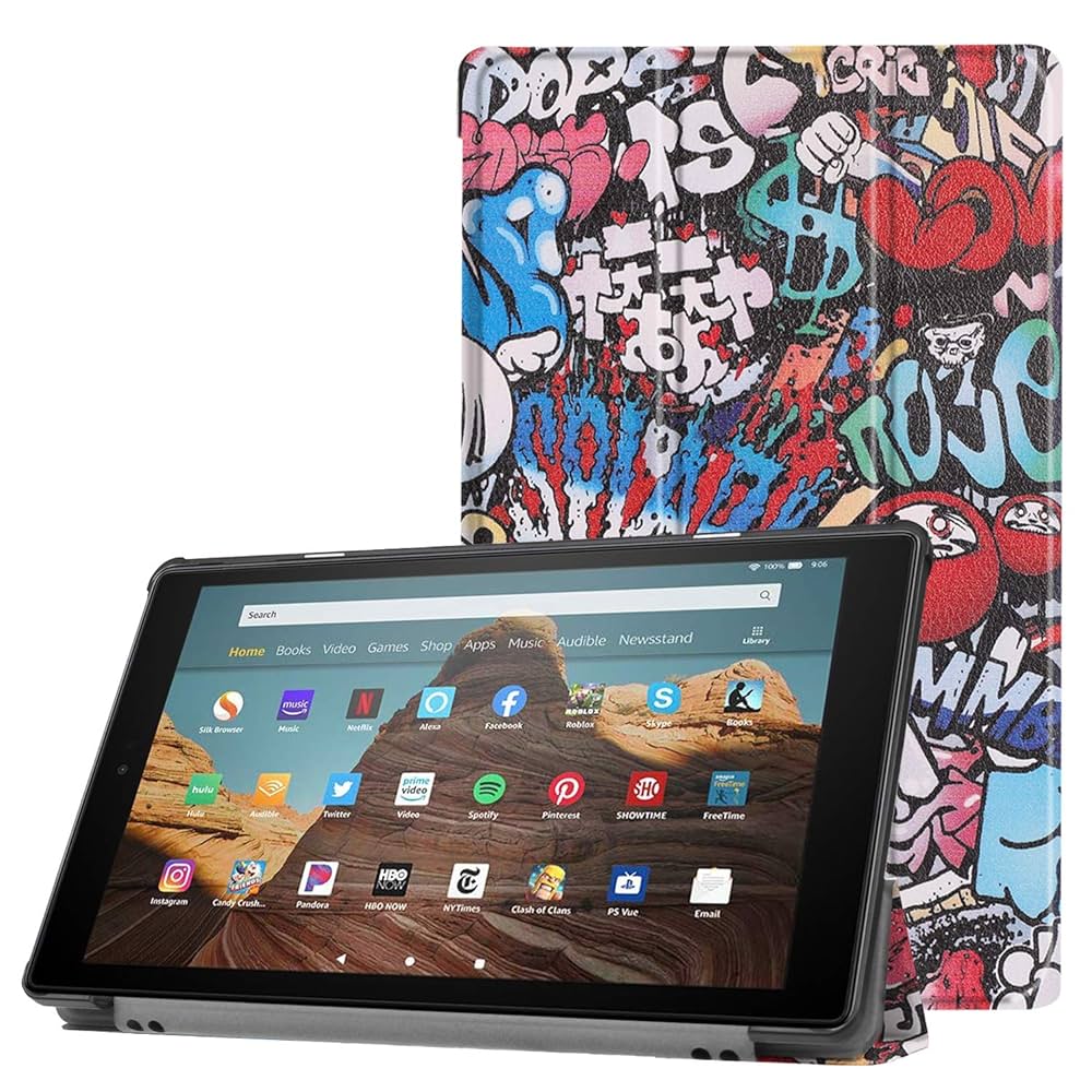Amazon Fire HD 10 2017年モデル　ケース付 Amazon.co.jp: Fire HD 10 2017 / 2019 (2021年モデルに適用しま