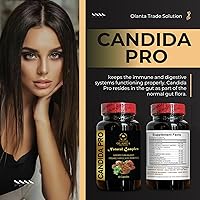 Vista 6 de Generic Candida PRO - Suplemento de apoyo intestinal para ayudar a un intestino saludable, apoyo Candida, Candida Cleanse Organic, aceite de orégano