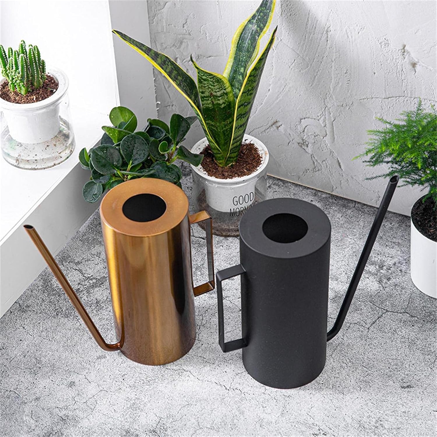 Grineka 散水用具 スプレーボトル 植物じょうろ ガーデンツール じょうろ 如雨露 ジョウロ おしゃれ 園芸用品 ジョウロ 如雨露 インテリア ガーデン 水差し 散水用具 園芸 観葉植物 屋内 持ち運びやすい 水差し 水やり 掃除 散水 噴霧器 鉢植え 花 植物 園芸 ガーデン