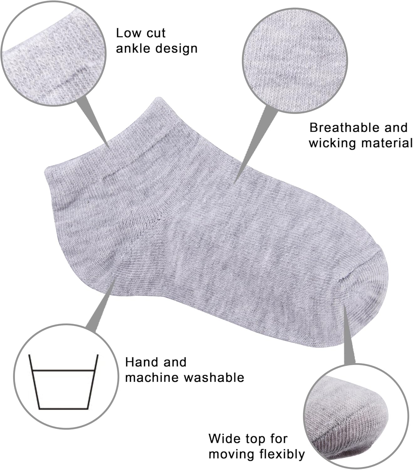 Duufin Toddler Socks, 25 Pairs Kids Baby Low Cut Half Cushion Ankle Socks for Toddler Boys Girls 0-10 Years Old - Image 4