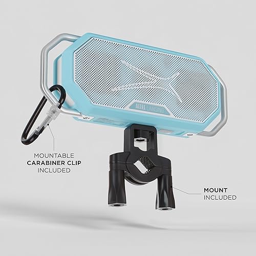 Miniatura 4 de Altec Lansing HydraWAVE - Altavoz Bluetooth portátil, 12 horas de reproducción, carga rápida USB-C, emparejamiento inalámbrico verdadero, altavoz