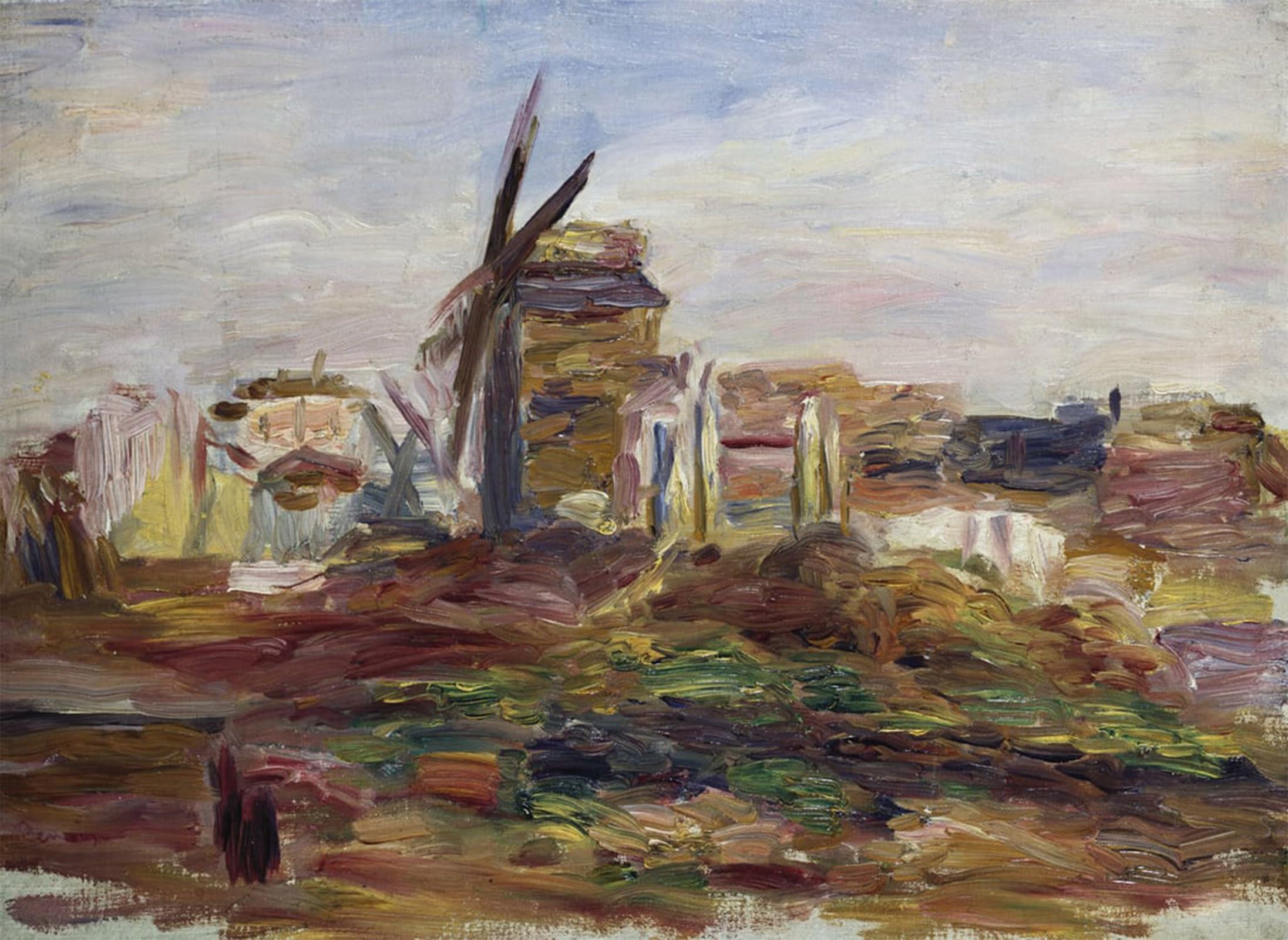 POSTERIIk Famous Animal Posters Vintage Picture a Windmill by Pierre Auguste Renoir Modern Wall Decor for Home Decor 60x90cm