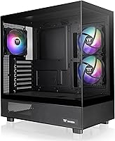 Thermaltake View 270 Plus TG ARGB Black Mid-Tower E-ATX Case - Dual Tempered Glass, 3x 120mm ARGB Fans, 360mm Radiator Support