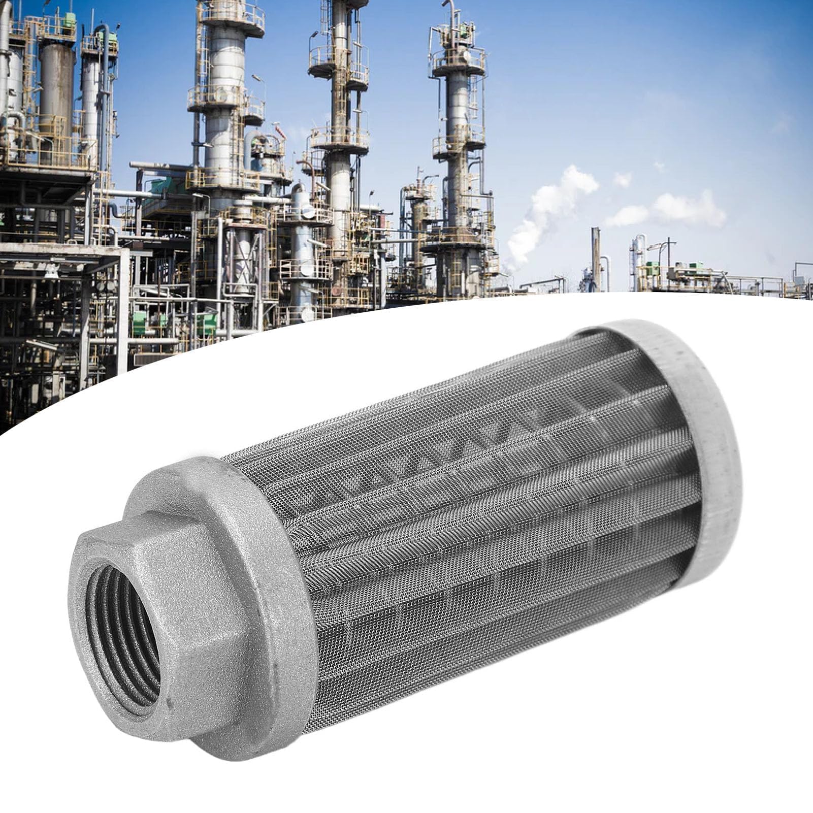 Set Benzinfilter Kraftstofffilter, Hydraulischer Saugölfilter, Edelstahlgeflecht, Ölfilter, Ersatz, Kraftstoffsieb, Rohranschluss, Saugölsieb, Hydraulisches Element, Saugkraftstofffilter