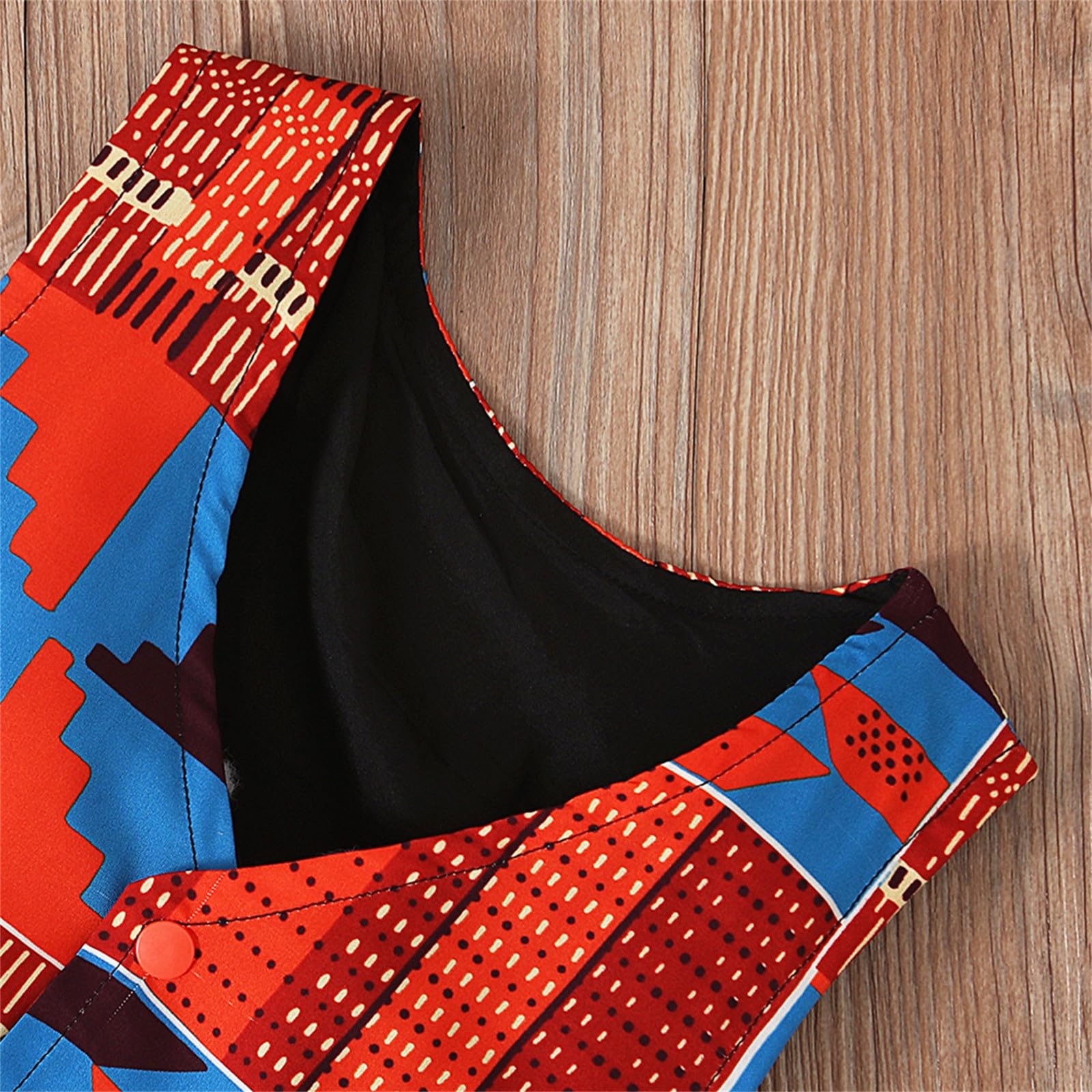Ensemble de 3 tenues Dashiki pour enfant et bébé garçon - Imprimé africain - Haut - Pantalons - Bandeau - Ankara