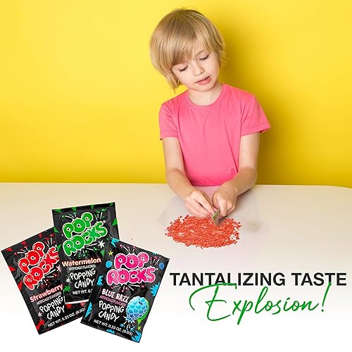 Miniatura 8 de Pop Rocks - Paquete variado de caramelos crujientes clásicos a granel, caramelos Pop Rocks, caramelos a granel, diez sabores diferentes a granel Pop