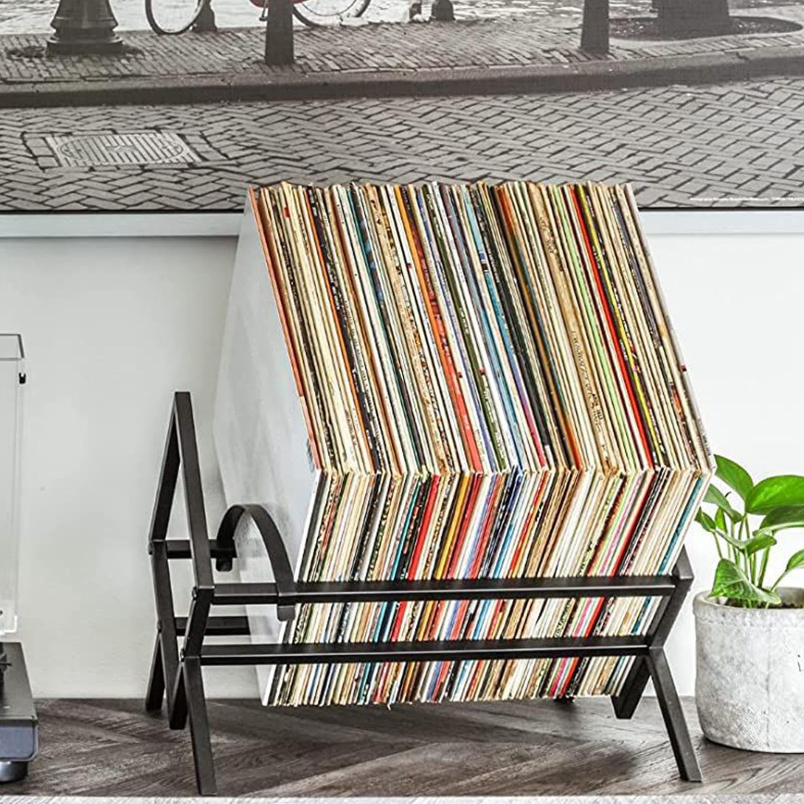 Registra il supporto 'album | Rack 'organizzatore da scrivania in metallo per le registrazioni di visualizzazione | Archiviazione e organizzazione per casa, negozio, soggiorno, sala | per le registrazioni di visualizzazione | Archiviazione e organizzazion