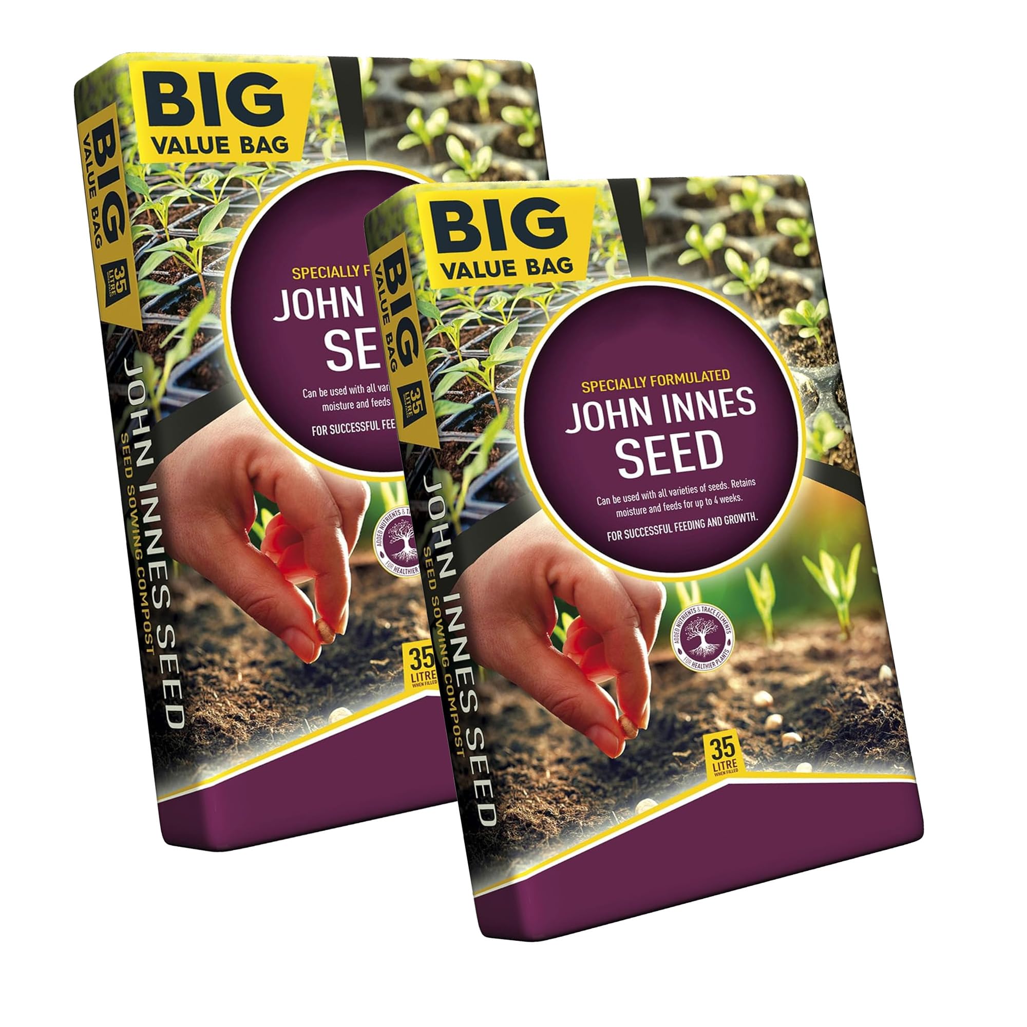 John Innes Soil 25 Litres Seed Sowing Seedling Compost Bag For Outdoor & Indoor Nutrient Balanced Seed Compost Mix Seed Plants, Potting & Growing