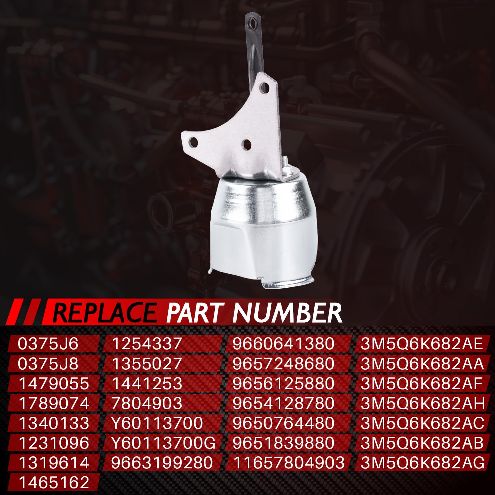 Turbo Wastegate valvola di regolazione, azionamento turbo pneumatico di ricambio per C2 C3 C4 C5 307 407 308 3008 S40 II MS 544 S80 II AS 124 accessorio auto parte # 3M5Q6K682AB