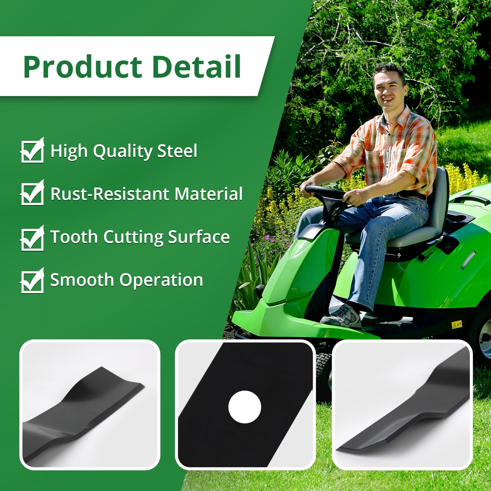 04771200 - Cuchillas para cortacésped compatibles con A riens IKON X XL XD, se adapta a Gravely ZT X, ZT XL Series, 52 pulgadas de giro cero, accesorios para cortacésped, sustituye a 00450300 70716200