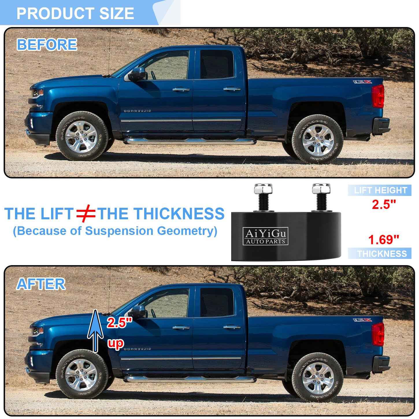 Rough Country Leveling Kit Front Leveling Lift Kit For Chevy