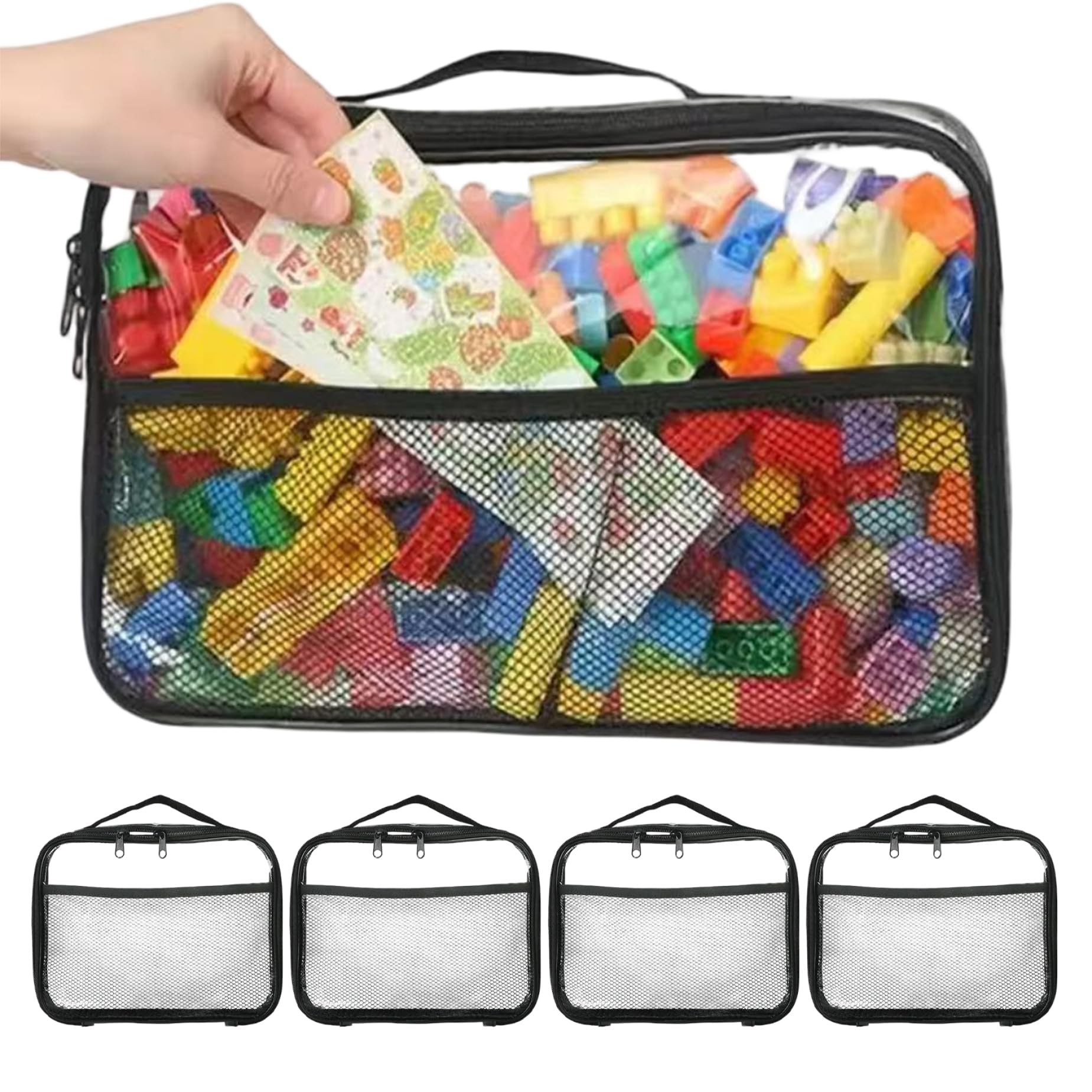 Bolsas para juguetes con cremallera: soluciona la pérdida de piezas de rompecabezas y juegos