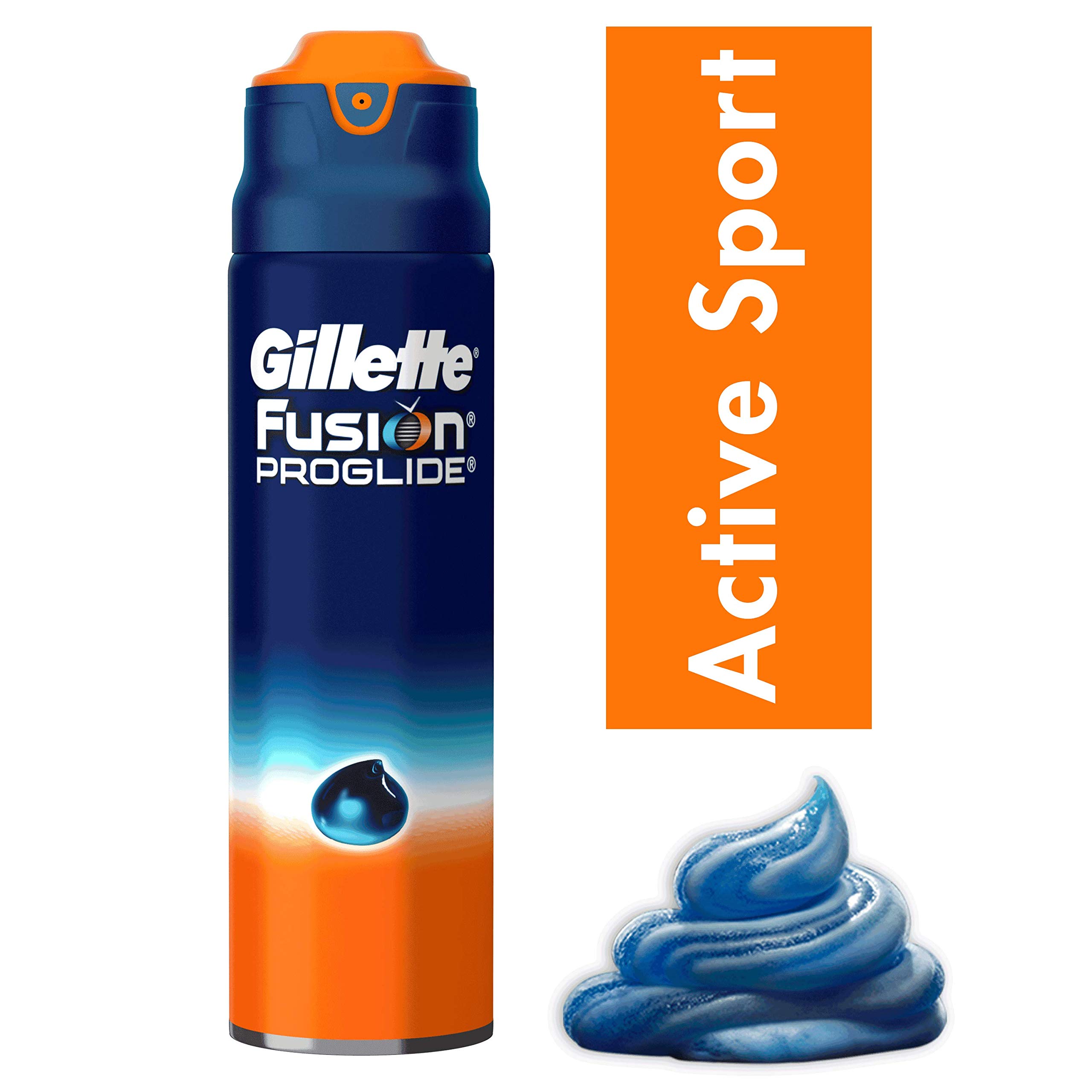 Gillette Fusion ProGlide Rasiergel Männer, 3er Pack (3 x 170 ml), Sensitive Gel Active Sport