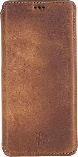 Miniatura 3 de Venito Venice - Funda delgada compatible con Galaxy S9 Plus con soporte, cartera, cierre automático y función de bloqueo RFID (marrón antiguo)