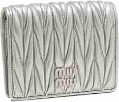 Amazon | [ミュウミュウ] 二つ折り財布 マテラッセレザー ミニ財布