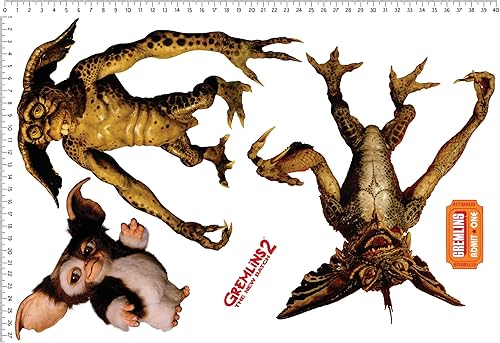 Miniatura 6 de Gremlins - Juego de 2 calcomanías de vinilo movibles para pared, ventanas, puertas