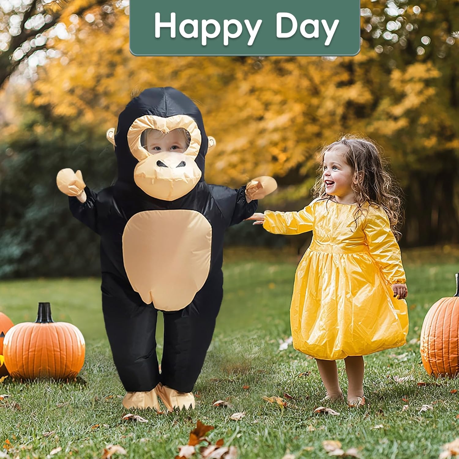 Pamir Inflatable Costume Gorillas Costumes Fancy Dress Cosplay Blow Up Jumpsuit Christmas Halloween Costumes - Image 7