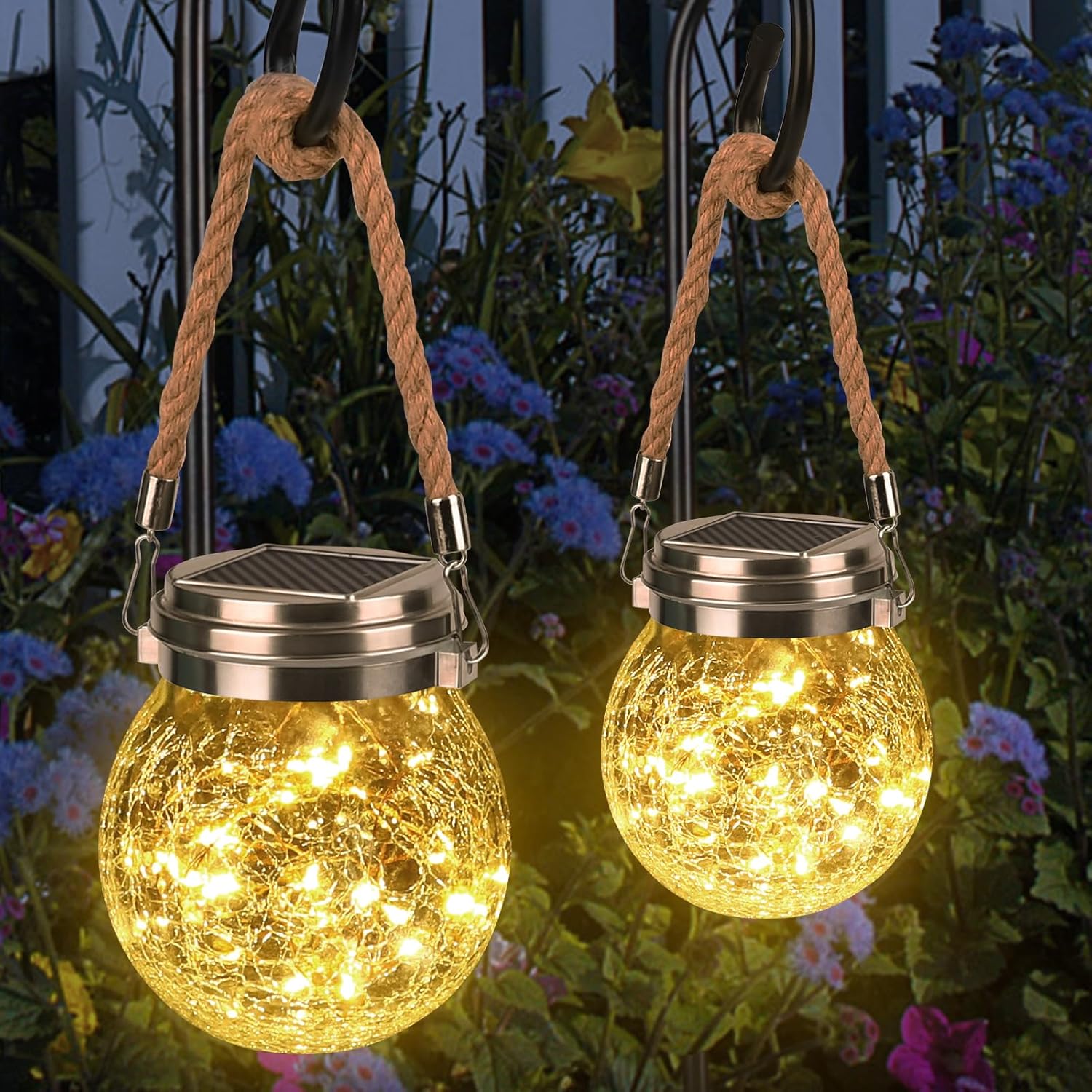 Solarlampen für Außen Glas, Diealles Shine 2PCS 30 LED Solarleuchte