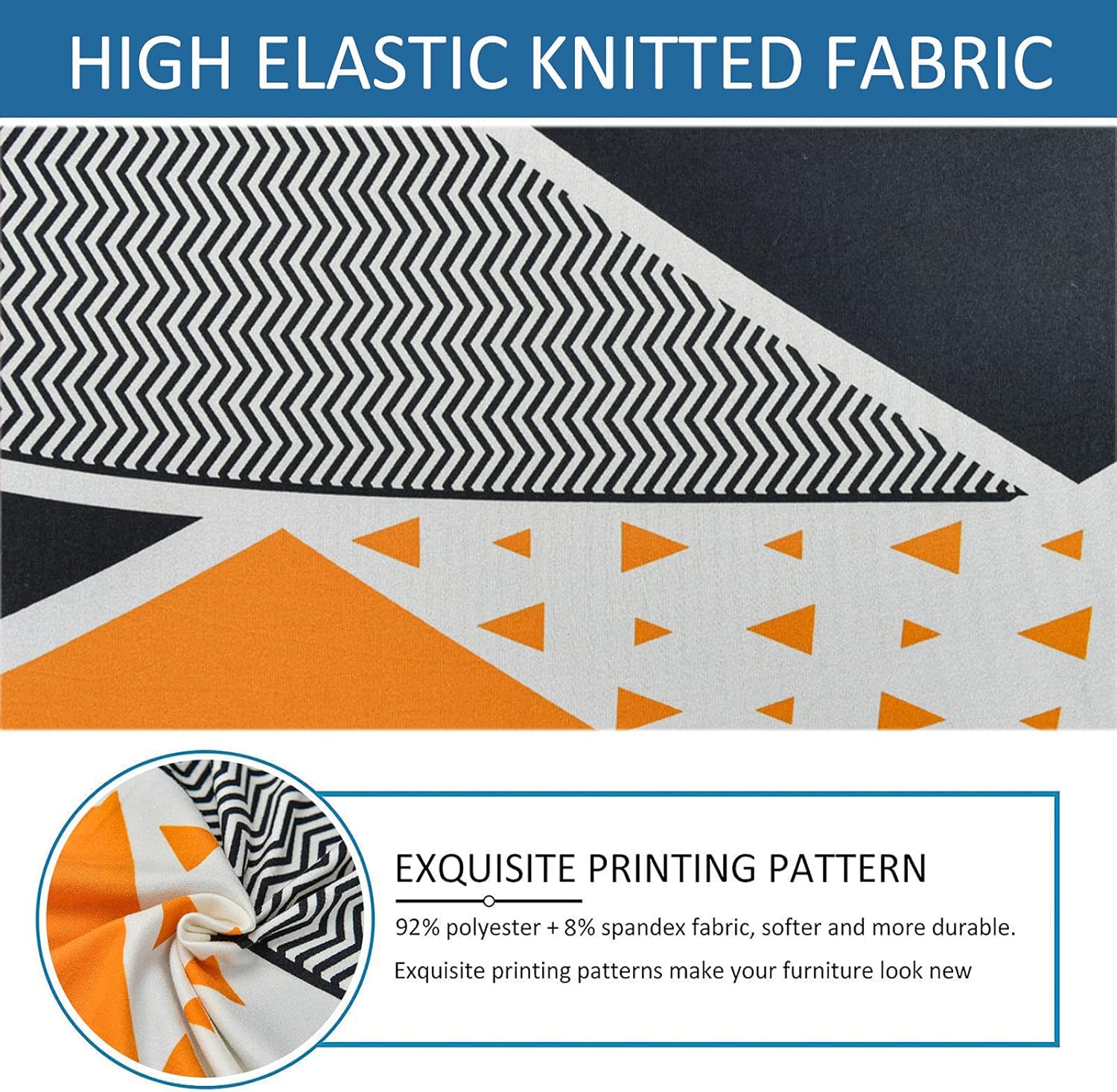 Stretch Office Chair Covers, Computer Office Chair Covers Printed Rotating Chair Slipcovers Spandex Desk Chair Covers for Office Chair Rotating Chair-A-Medium