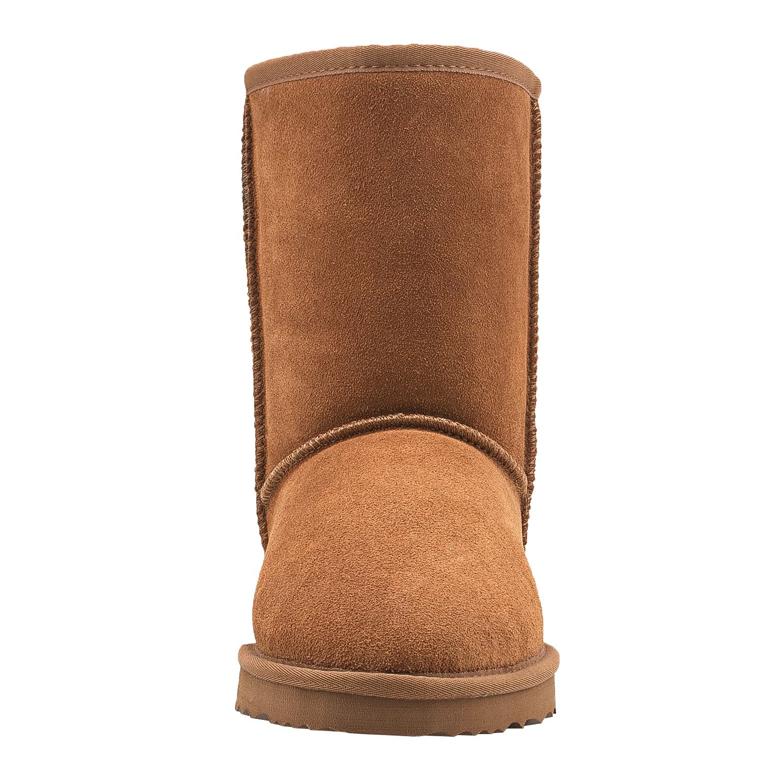 Shenduo Hombre Invierno Botas de Media Caña de Nieve Impermeable | Botas Media Pantorrilla Forradas de Piel Cálido Clásico Material Cuero Botas para Clima Frío