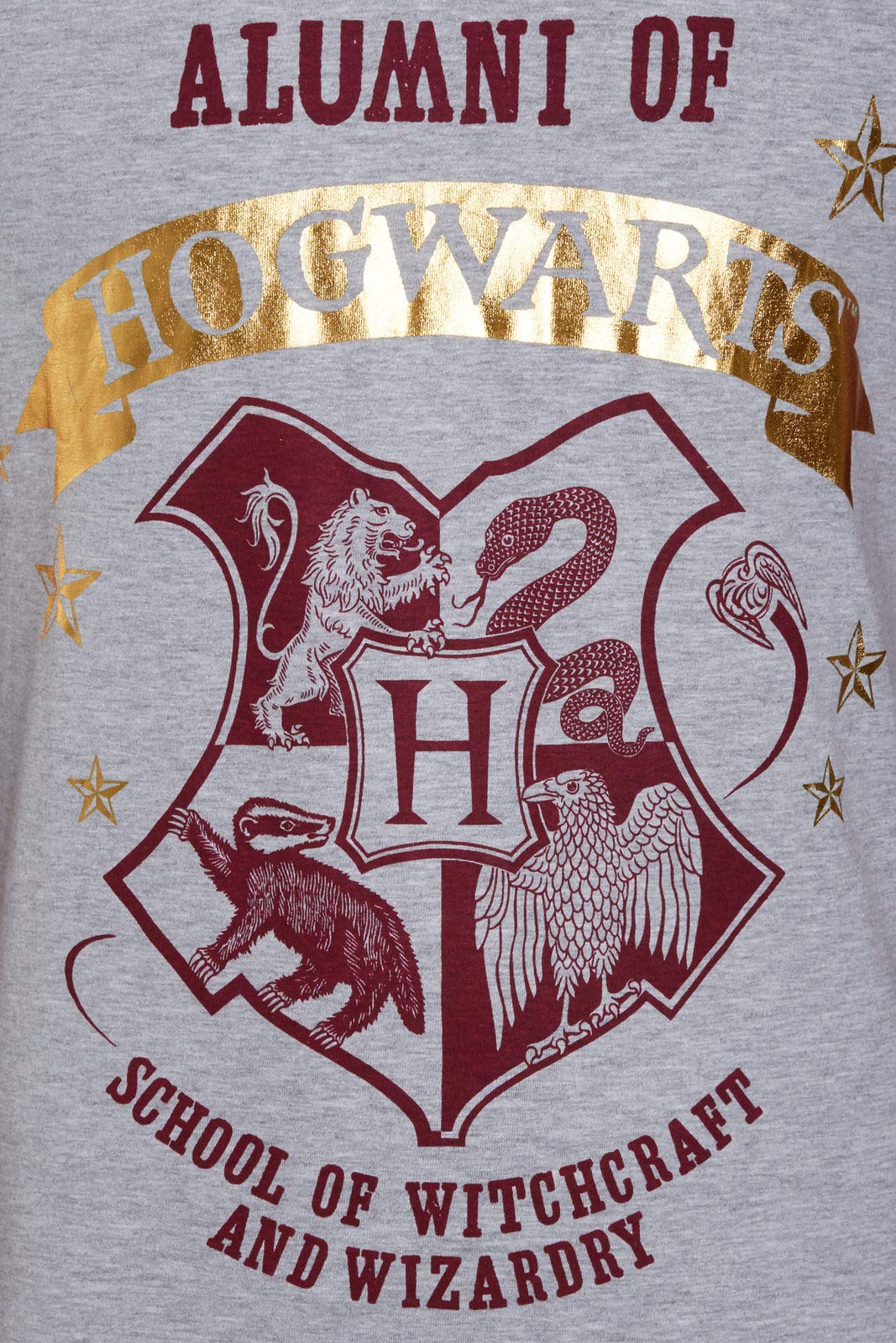 Harry Potter Pigiama da uomo Alumni Hogwarts PJs Grifondoro t-shirt + pantaloni lounge