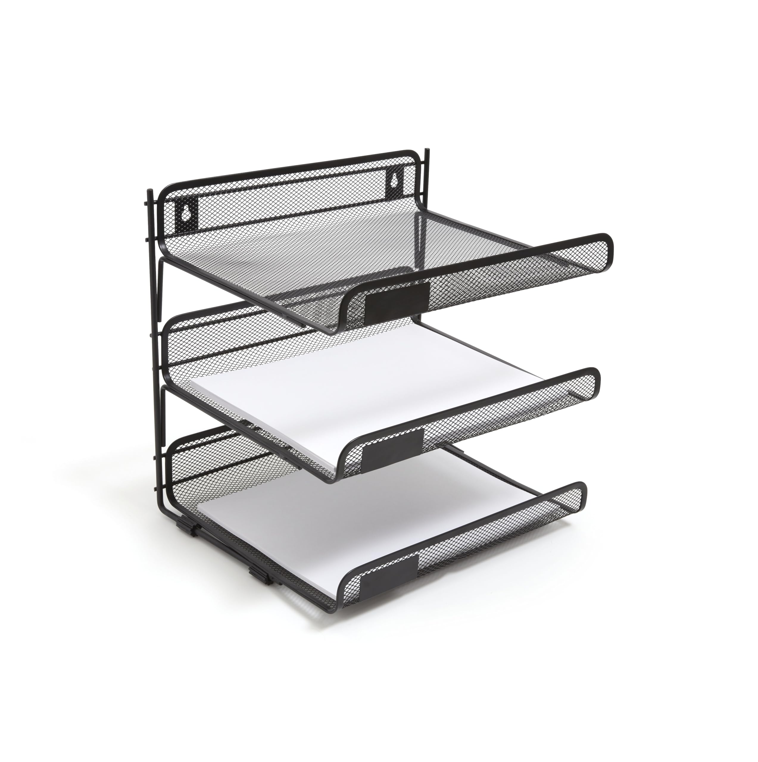 Tru Red Tr57556-CC Organiseur de fichiers en maille métallique 3 compartiments