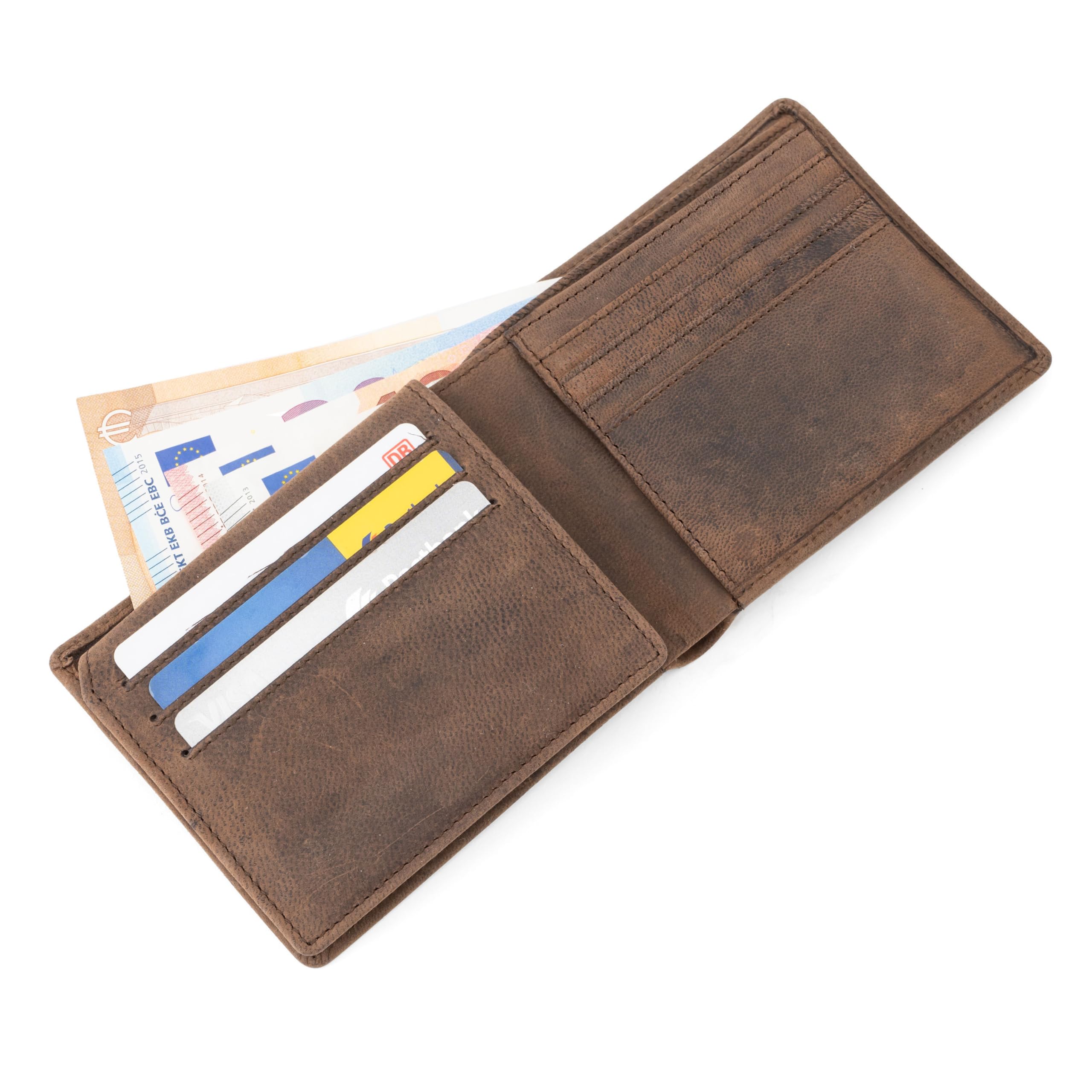 Berliner Bags Peter Cartera de Piel Auténtica Hombre, Monedero, RFID, Caja