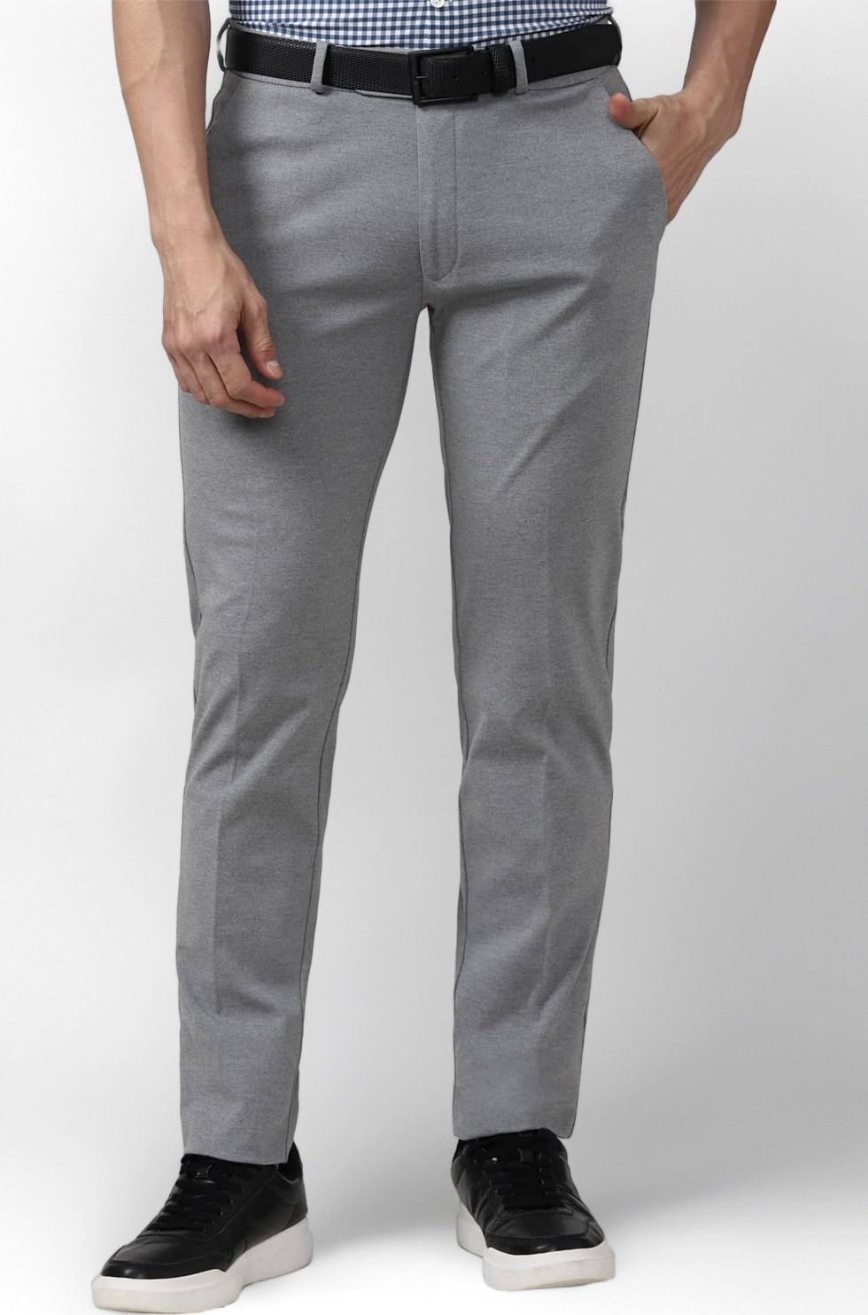 Peter England Super Slim Fit Front Knit Trouser - ₹1214