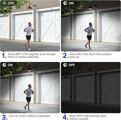 Miniatura 2 de SANSI Bombilla LED A19 con sensor de movimiento, equivalente a 100 W, eficiencia energética, 13 W, 5000 K, luz diurna de 1300 lm, luces de base