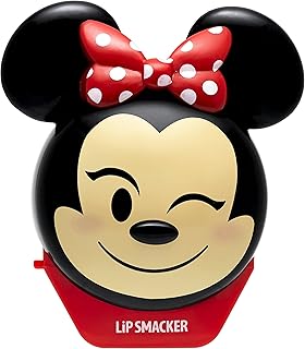Lip Smacker - Disney Emoji Flip Balms Collection - Minnie Lip Balm For Kids - Strawberry Flavour - Sweet Gift For Your Friends - Single Pack
