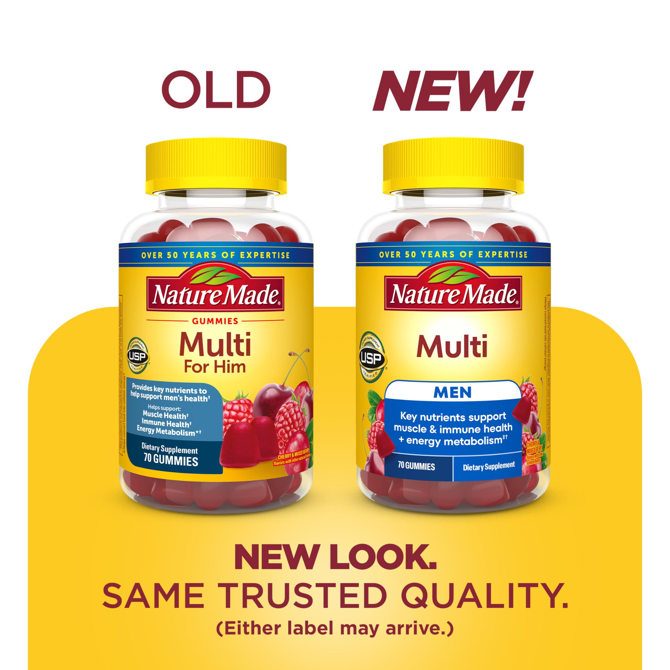 Nature Made Multi for Men, Mens Multivitamins Gummies, 70 Count — Amazon image 2