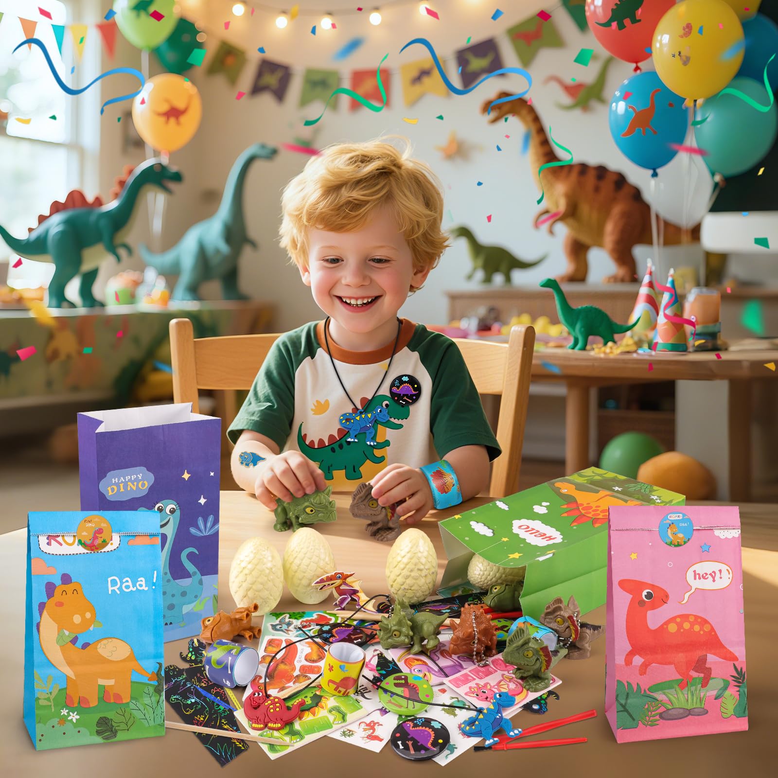 AmyBenton Dinosaur Party Bag Fillers for Boys and Girls Kids Dino Party Bag Fillers for Return Gifts Party Bag Toy - Image 3