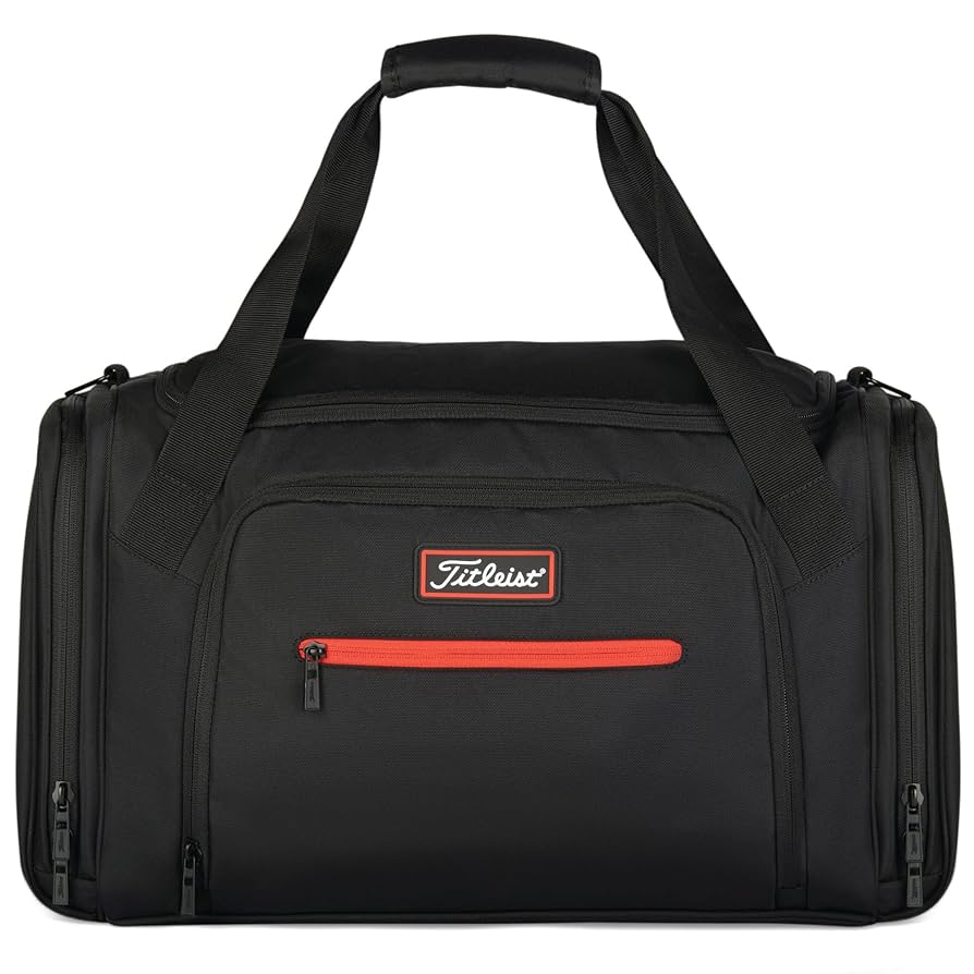 その他 Titleist BV Wings ESSENTIAL DUFFEL BAG Titleist Players Duffel Black/Red 12” x 21” x 12”, Duffle
