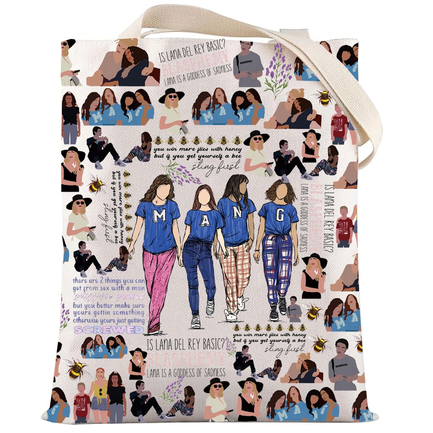 LEVLO Ginny & Georgia Cosmetic Makeup Bag Ginny & Georgia Fans Gift Georgia Sister Zipper Pouch Bag Georgia Miller TV Show Merchandise