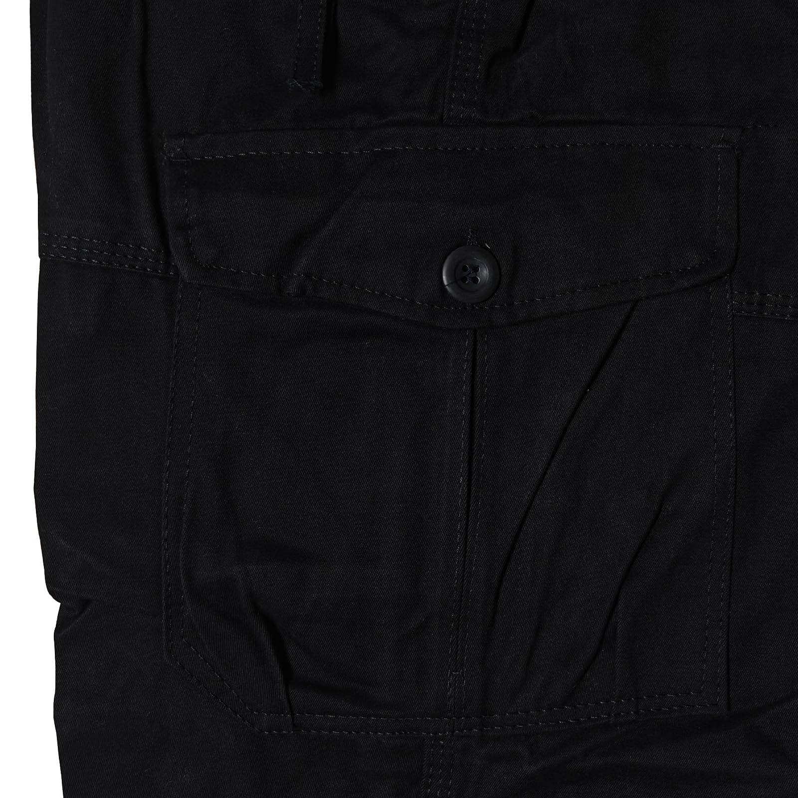 Aotoyou Pantalones Cargo de algodón para Hombre, Pantalones Cargo con 7 Bolsillos, Cintura elástica, Pantalones Casuales