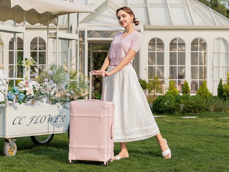 Amazon.com | NZBZ Vintage Luggage Sets for Women Retro Suitcase