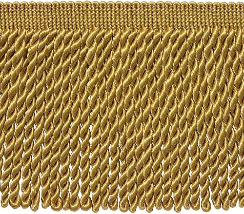 Colección Basic Solid de 6 pulgadas (5.9 in) con flecos de lingote satinado tradicional (estilo # BFS6) marrón espresso #E29 (marrón oscuro) Paquete