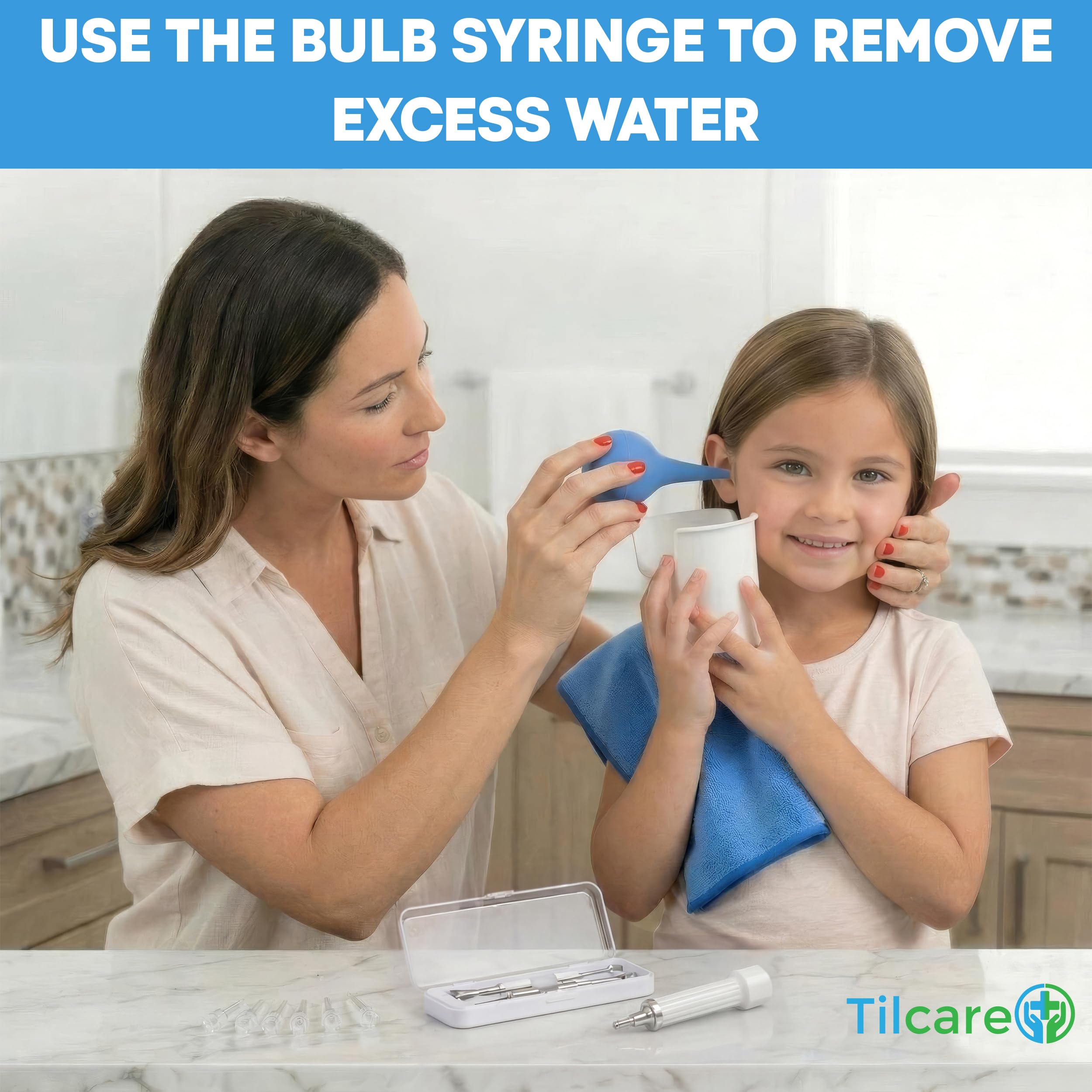 Ear Wax Removal Kit by Tilcare: Safe At-Home Ear Irrigation Flushing System — Amazon image 4
