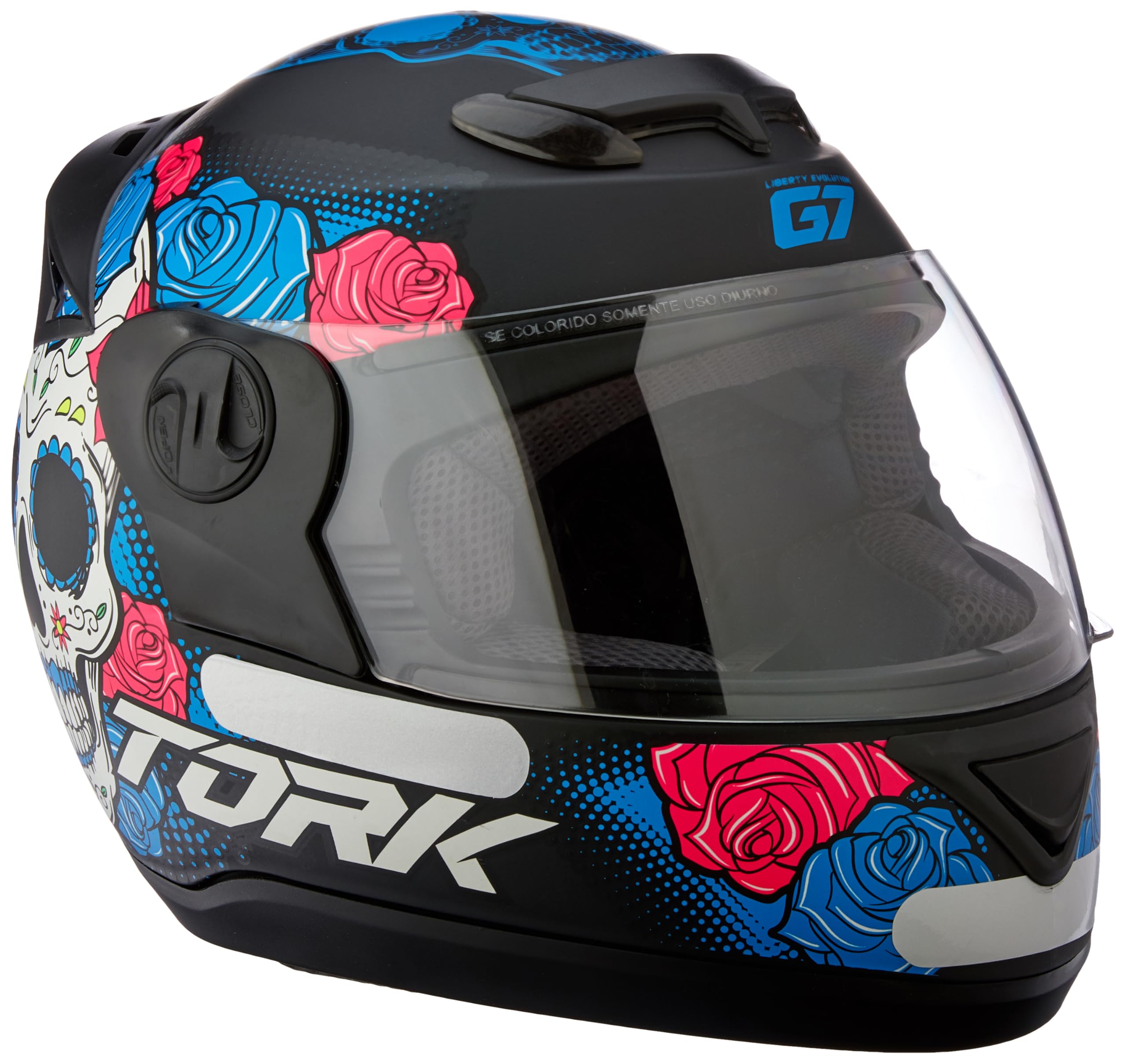 CAPACETE FECHADO PRO TORK EVOLUTION 788 G7 MEXICAN SKULL FOSCO