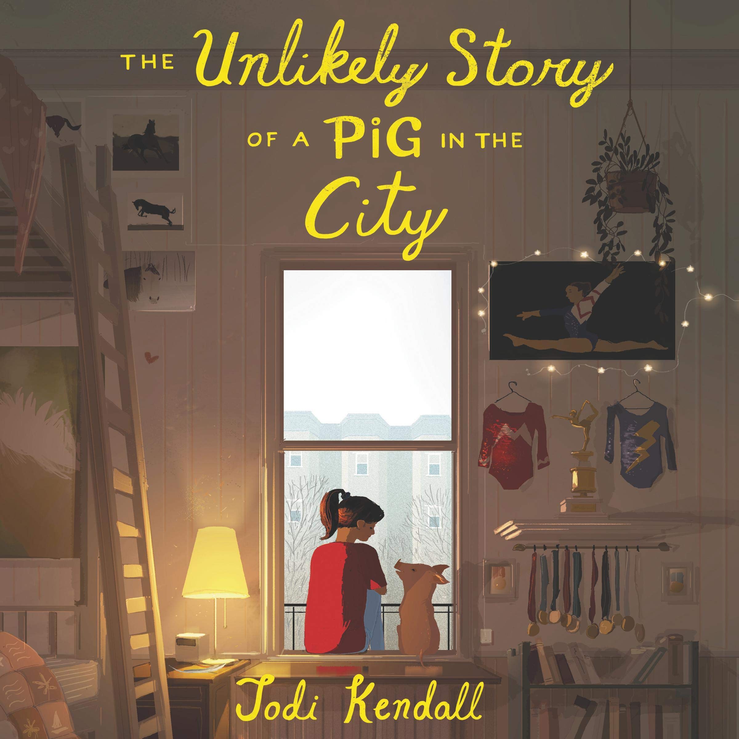 Cover art for The Unlikely Story of a Pig in the City