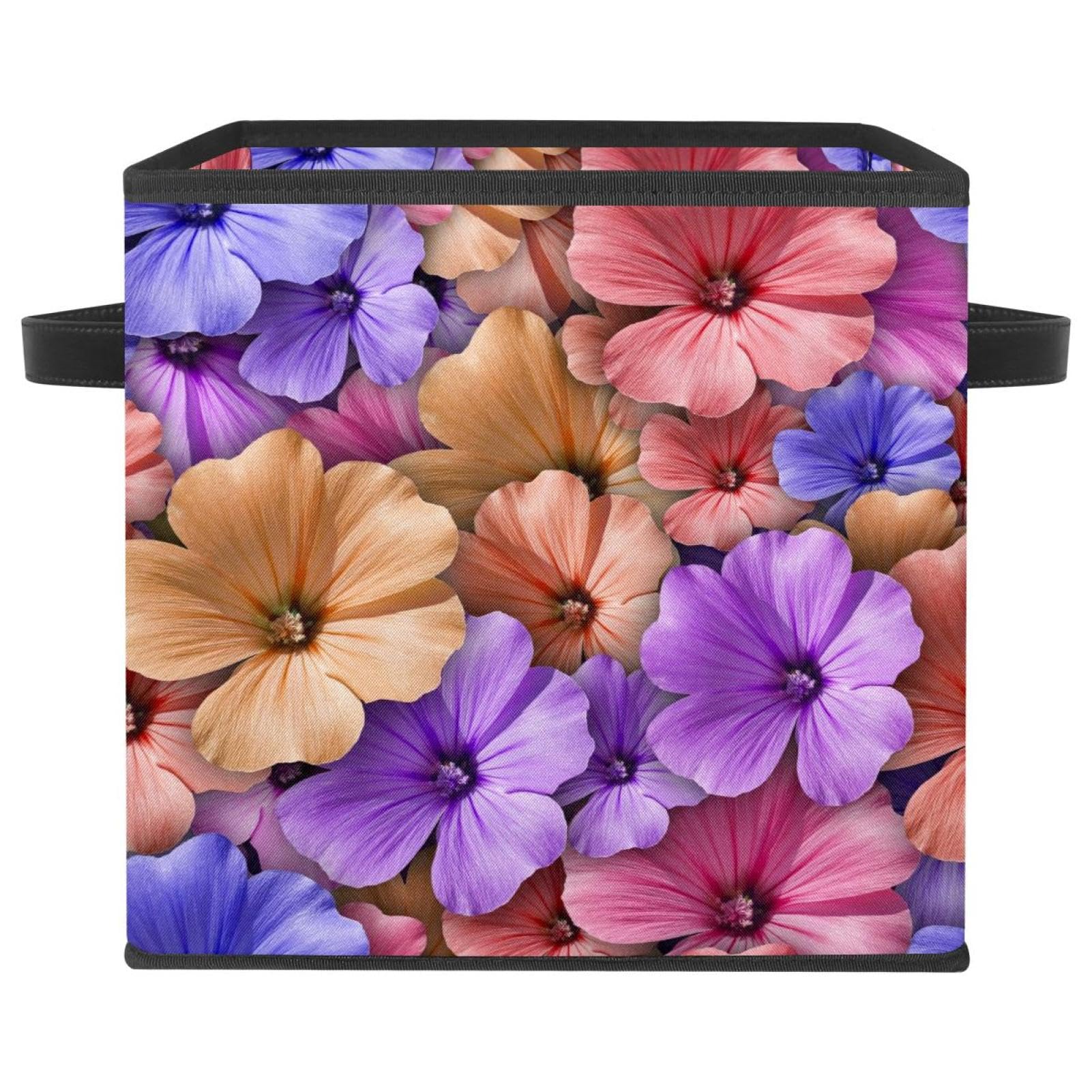 Boîte en tissu de qualité supérieure fleur de géranium pour maison