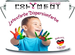 Dispersionsfarbe strapazierfähige Latexfarbe Wandfarbe in vielen einzigartigen Farben (1 l, Weiß)