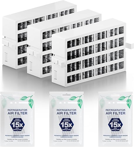 Vista 13 de W10311524 AIR1 Cartucho de filtro de aire de repuesto para refrigerador Whirlpool Kenmore compatible con filtro de aire de refrigerador Fresh Flow