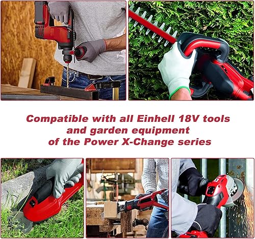 Miniatura 7 de Paquete de 2 baterías de 18 V 6000 mAh compatibles con Einhell Tools X-Change 4511396 4511437neu PXBP-600 PX-BAT52 Batería de herramientas