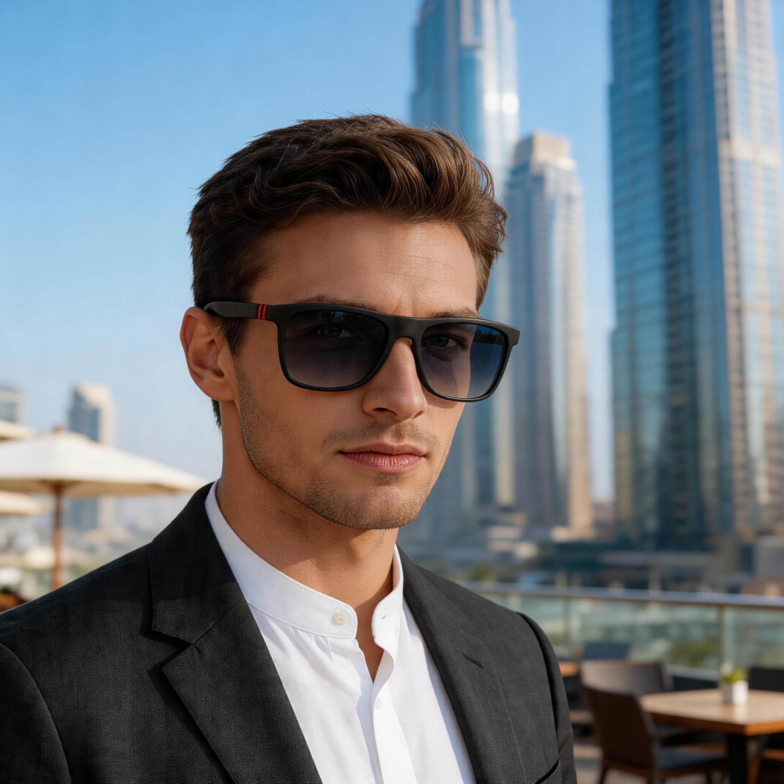 PUKCLAR Mens Polarised Classic Square Fishing Outdoor Sunglasses product thumbnail 3