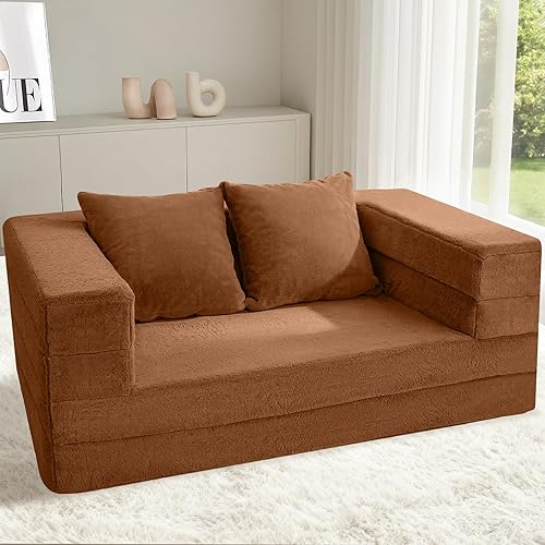 Miniatura 58 de Cama humana gigante para perro, cama 3 en 1 para perro de tamaño humano con funda de piel sintética lavable, cama grande plegable para mascotas con