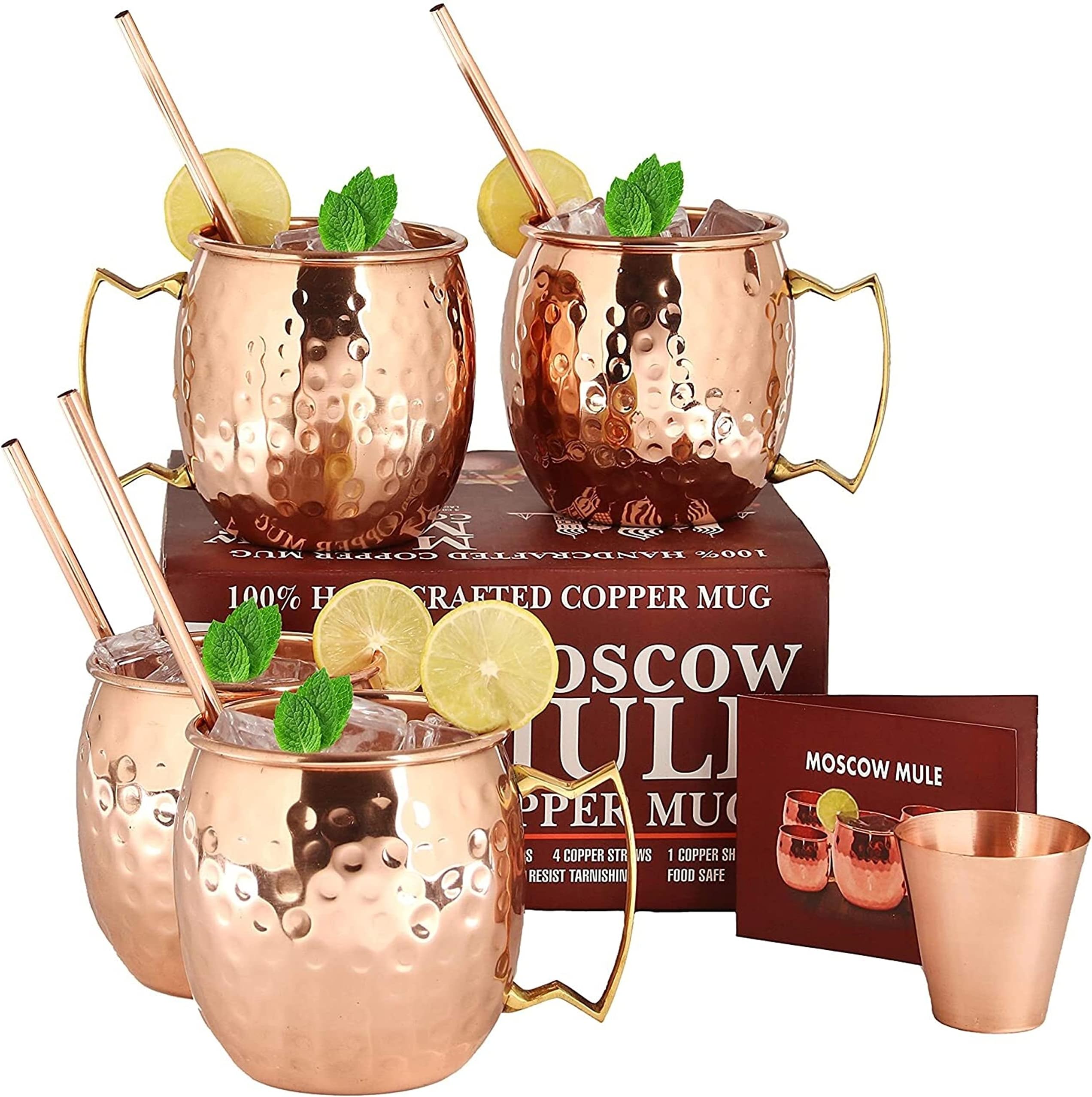 PG Copper/Rose Gold Plated Stainless Steel Moscow Mule Mug