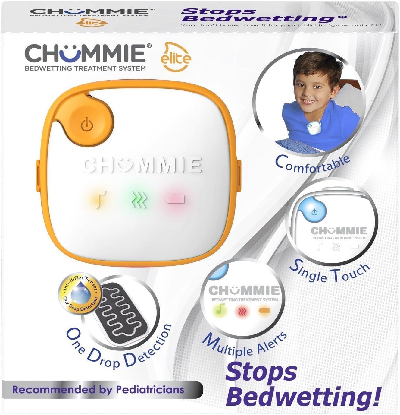 Chummie Elite Bedwetting Alarm for Children and Deep Sleepers – Award Winning Bedwetting Alarm System with Loud Sounds and Strong Vibrations, Pink : Health & Household
