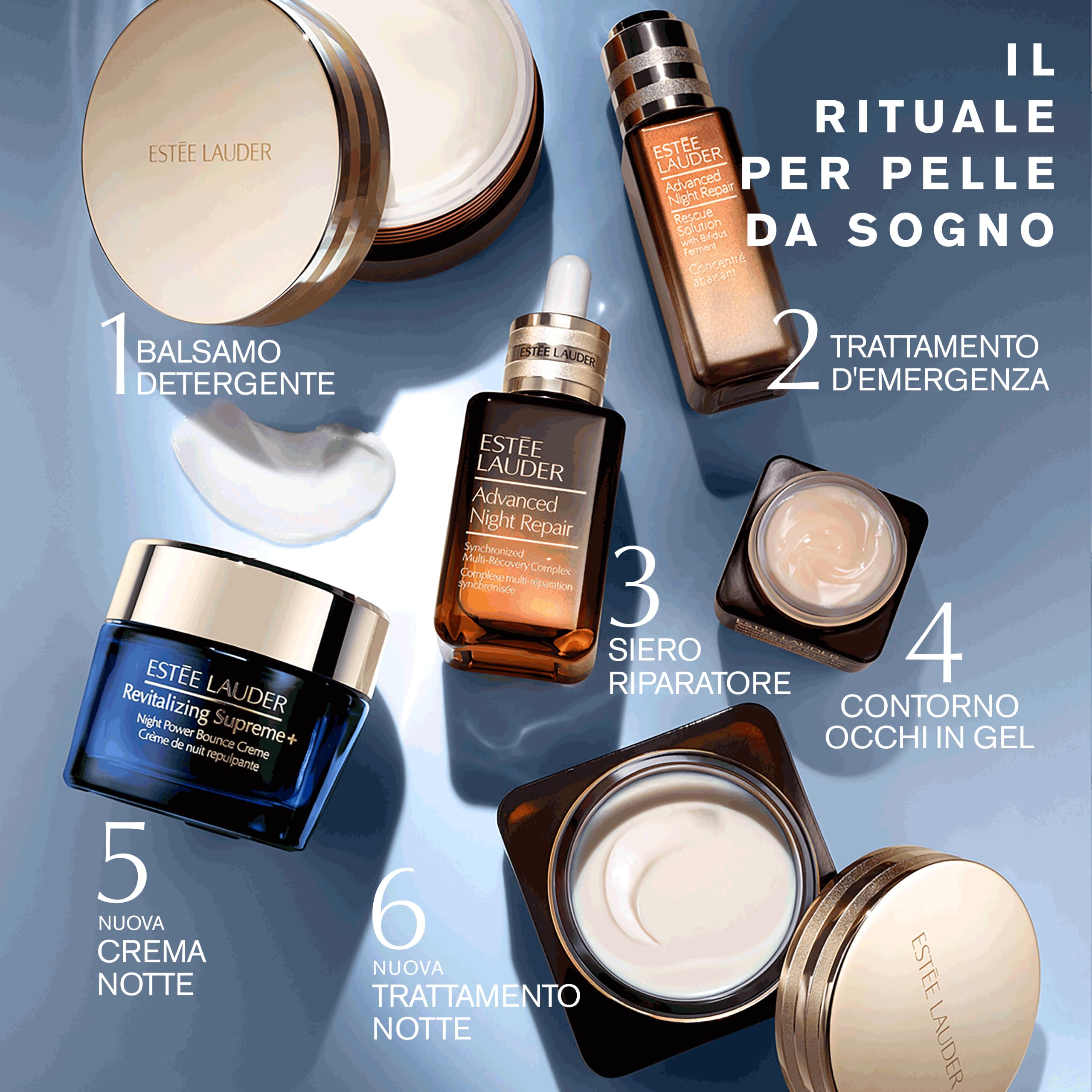 Estée Lauder Revitalizing Supreme+ Night Power Bounce Cream - Crema viso notte antirughe, 50ml