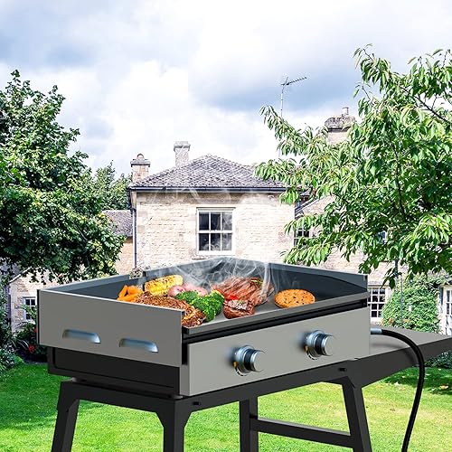 Miniatura 6 de 5022 - Parabrisas de viento, piezas de repuesto para Blackstone de 22 pulgadas u otra plancha, acero inoxidable